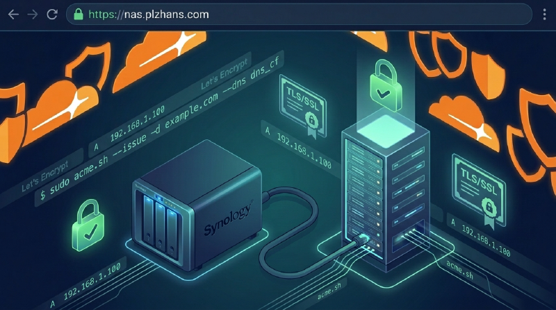 Synology DSM 무료 SSL 인증서 발급 방법 | acme.sh + Cloudflare DNS로 Let’s Encrypt 자동 갱신