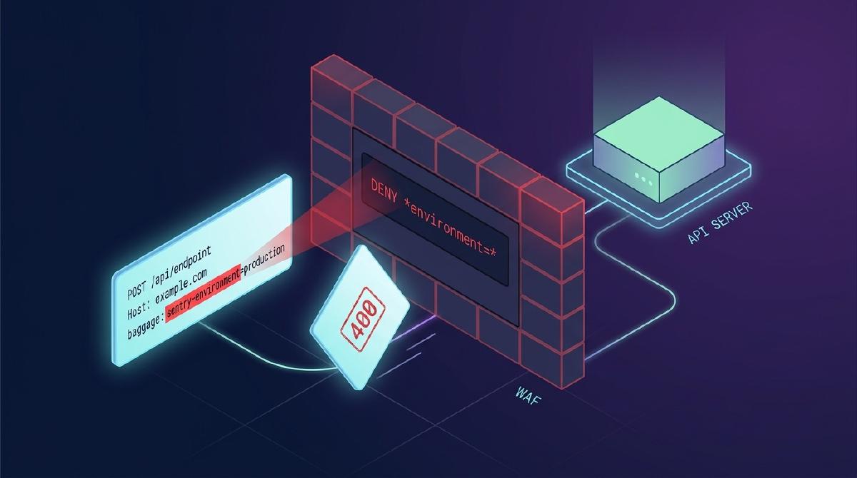 data.go.kr 의 WAF 가 헤더 값의 environment= 패턴을 보고 요청을 차단해 400 을 돌려주는 모습