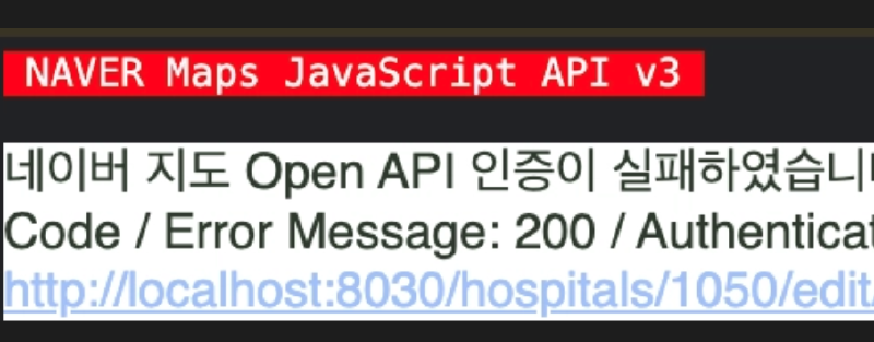 네이버 지도 Open API 인증 실패(200) 해결: ncpClientId에서 ncpKeyId로 변경
