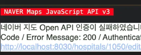 네이버 지도 Open API 인증 실패(200) 해결: ncpClientId에서 ncpKeyId로 변경